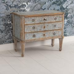 18th c Swedish Gustavian Commode in Original Paint Georg Haupt - 4576245