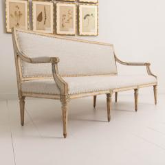 18th c Swedish Gustavian Period Sofa in Original Paint By Johan Lindgren - 3520354