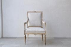 18th c Swedish Gustavian Period Upholstered Armchair in Original Patina - 2598037