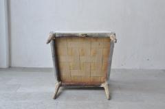 18th c Swedish Gustavian Period Upholstered Armchair in Original Patina - 2598043