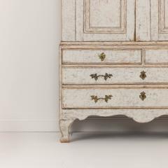 18th c Swedish Rococo Period Painted Linen Press - 3627902