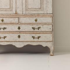 18th c Swedish Rococo Period Painted Linen Press - 3627903