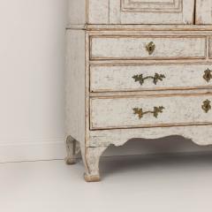 18th c Swedish Rococo Period Painted Linen Press - 3627908