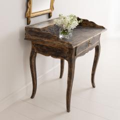 18th c Swedish Rococo Period Writing Desk in Original Paint - 3065865