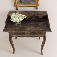 18th c Swedish Rococo Period Writing Desk in Original Paint - 3065867