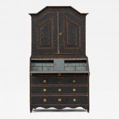 18th c Swedish Secretary with Library - 3560961