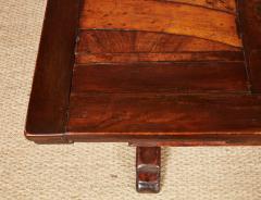 18th c Tuscan Draw Table with Curved Walnut and Pear Inlaid Top - 4573936