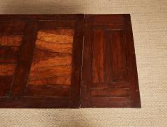 18th c Tuscan Draw Table with Curved Walnut and Pear Inlaid Top - 4573937