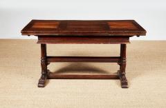 18th c Tuscan Draw Table with Curved Walnut and Pear Inlaid Top - 4573940