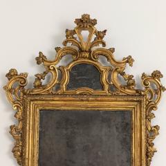 18th c Venetian Baroque Mirror in Original Giltwood with Original Mirror Plates - 3620880