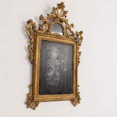 18th c Venetian Baroque Mirror in Original Giltwood with Original Mirror Plates - 3620890