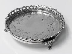 18th century Continental Silver Coaster C 1780 - 3248977