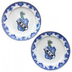 18th century Dutch Delft Dragon Plates - 4576147