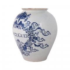 18th century Dutch Delft Jar Inscribed Rose scent - 4565838
