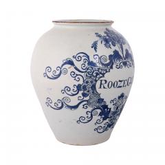 18th century Dutch Delft Jar Inscribed Rose scent - 4565839