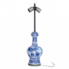 18th century Dutch Delft lamp - 4569153