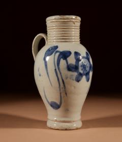 18th century English Delftware jug with beautiful glaze and fresh colours - 3277019