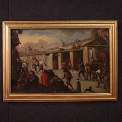 18th century Italian painting genre scene - 4309396