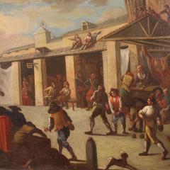 18th century Italian painting genre scene - 4309398