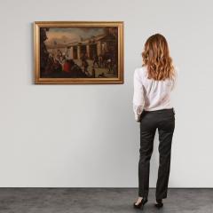18th century Italian painting genre scene - 4309399