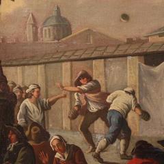 18th century Italian painting genre scene - 4309400