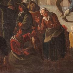 18th century Italian painting genre scene - 4309404