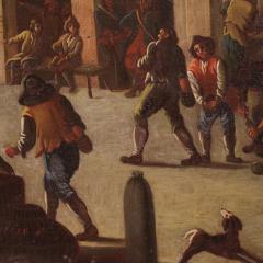 18th century Italian painting genre scene - 4309405
