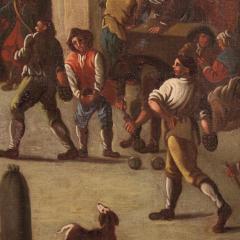 18th century Italian painting genre scene - 4309406