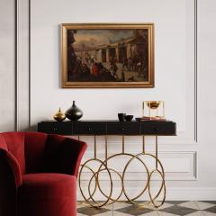 18th century Italian painting genre scene - 4309407