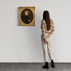 18th century Italian painting portrait of a young lady - 4325120