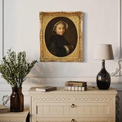18th century Italian painting portrait of a young lady - 4325128