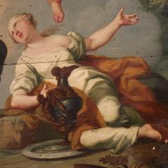 18th century Italian panel painting Hermes entrusts Dionysus - 4317722