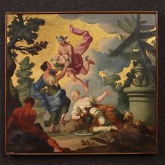 18th century Italian panel painting Hermes entrusts Dionysus - 4319605