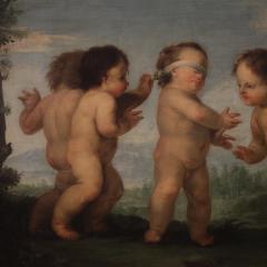 18th century Rococo painting Game of Cherubs - 4255150
