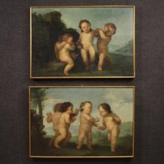 18th century Rococo painting Game of Cherubs - 4255151
