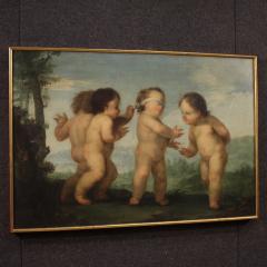 18th century Rococo painting Game of Cherubs - 4255159