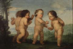18th century Rococo painting Game of Cherubs - 4256548
