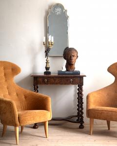 18th century Swedish Baroque Mirror - 4729878