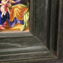 18th century copper painting Saint Anne the Virgin and Child - 4251483