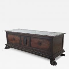 18th or 17th Century Italian Walnut Dowry Chest or Cassone - 4151784