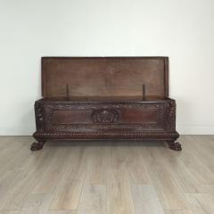 18th or 17th Century Italian Walnut Dowry Chest or Cassone - 4153799