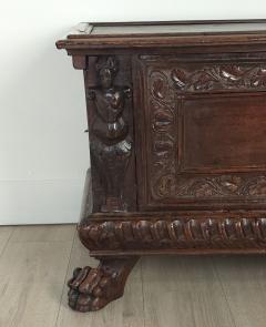18th or 17th Century Italian Walnut Dowry Chest or Cassone - 4153804