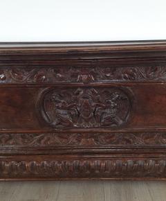 18th or 17th Century Italian Walnut Dowry Chest or Cassone - 4153807