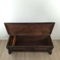 18th or 17th Century Italian Walnut Dowry Chest or Cassone - 4153809