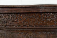 18thC English Carved Oak Coffer - 3838570