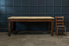 18thC English Estate Made Sycamore Top Prep Table - 2005665