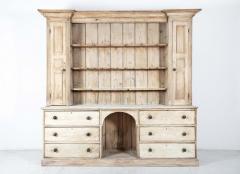 18thC English George III Breakfront Country House Dresser - 2236539