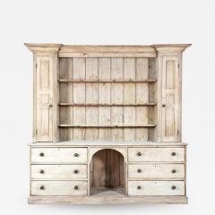 18thC English George III Breakfront Country House Dresser - 2237631