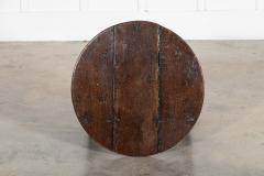 18thC English Oak Cricket Table - 4257066