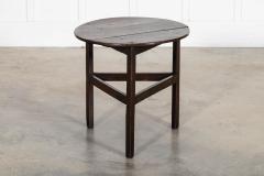 18thC English Oak Cricket Table - 4257068